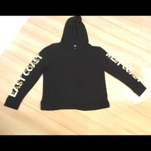Black Cropped hoodie